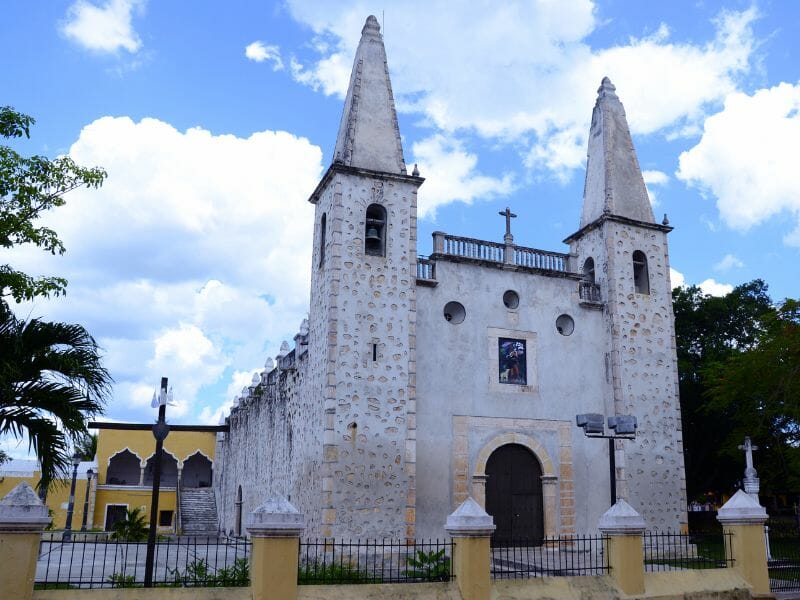 View of the San Juan Church - one of the best places to visit when going from Cancun to Valladolid