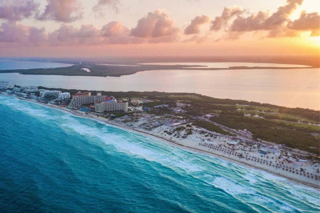Cancun at Sunset is one of the things to do in Cancun