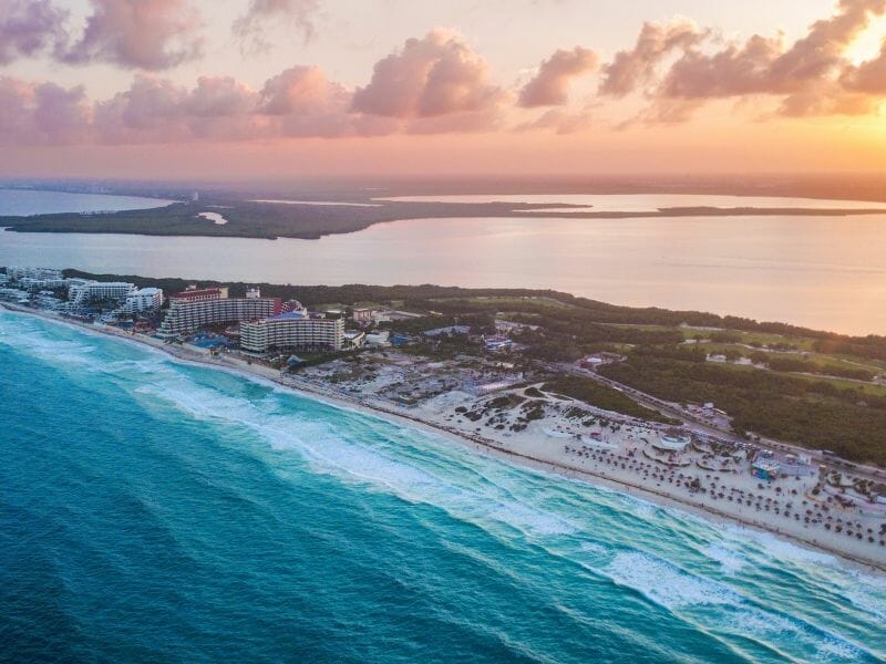 Cancun At Sunset 