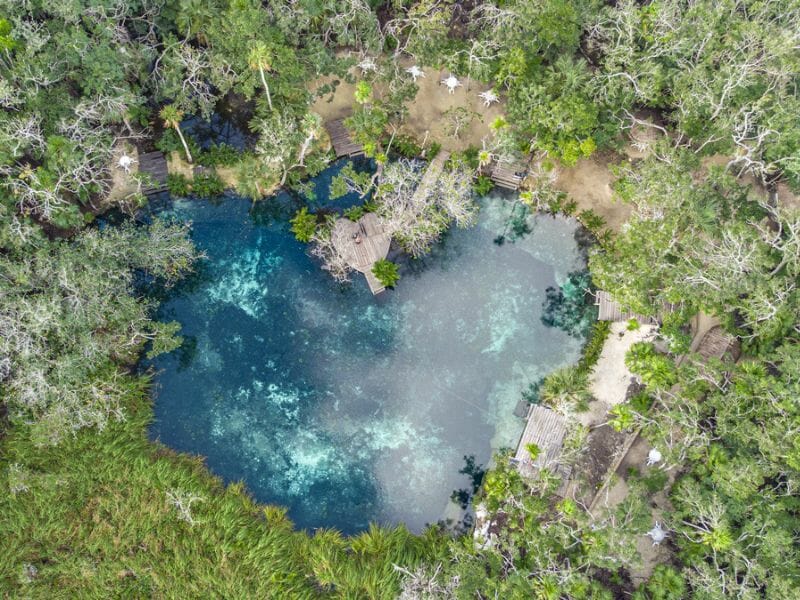 Cenote Corazon, the best cenote near Cancun. 