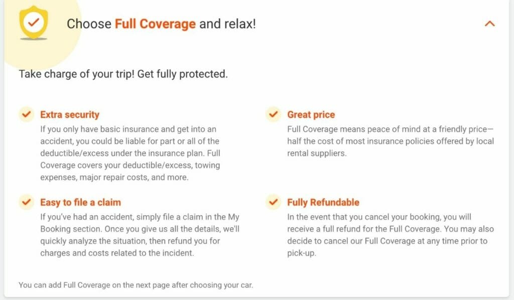 Full Coverage with discover car