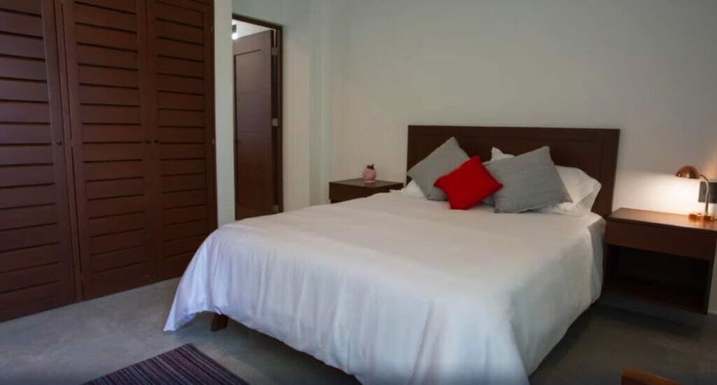 View of the Mura Boutique hotel room.