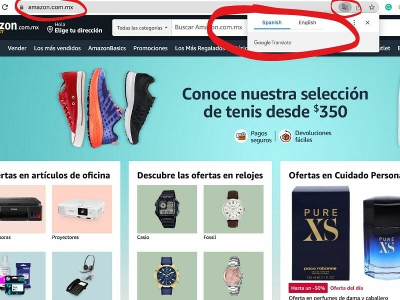 Amazon. com. mx in spanish home page