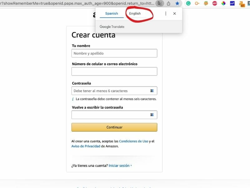 Amazon Mexico in English