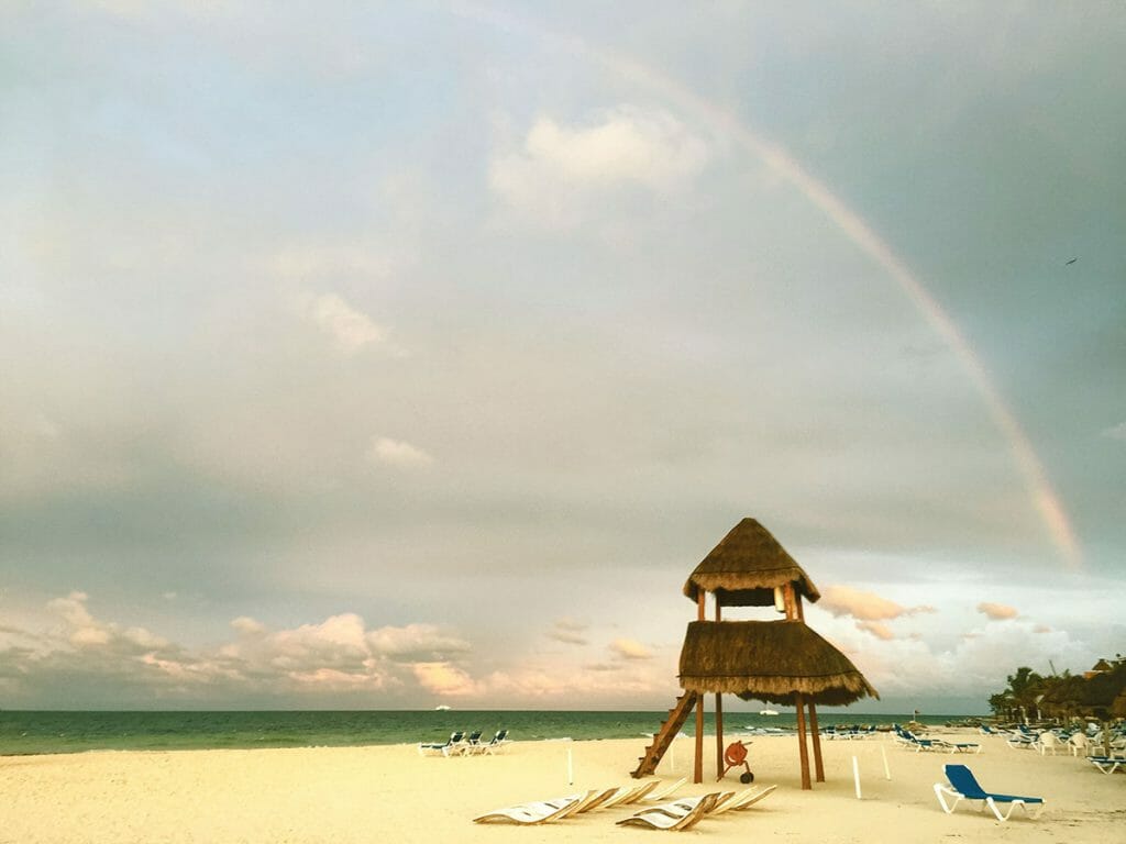 Rainbow in Playa Langosta