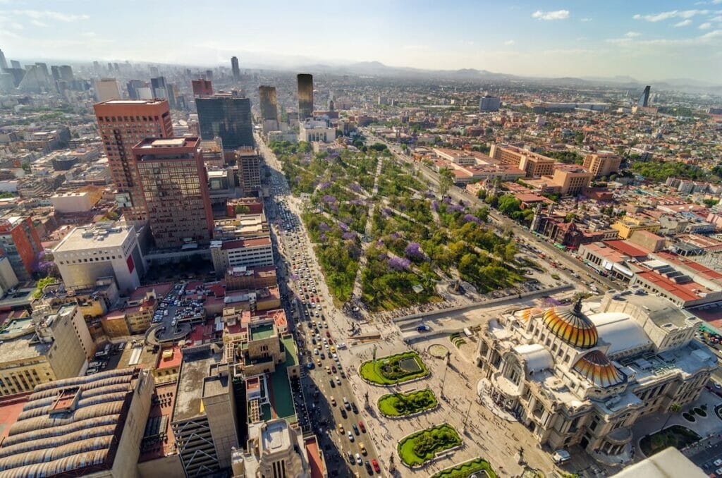 Overview of Mexico City - beautiful views you'll see when you get from Cancun to Mexico City.