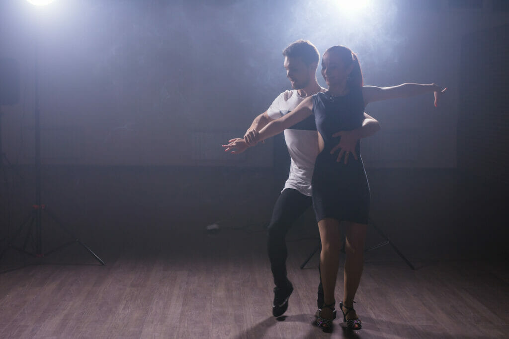 A couple of Salsa dancers in Cancun - one of the best things to do in Cancun for couples.
