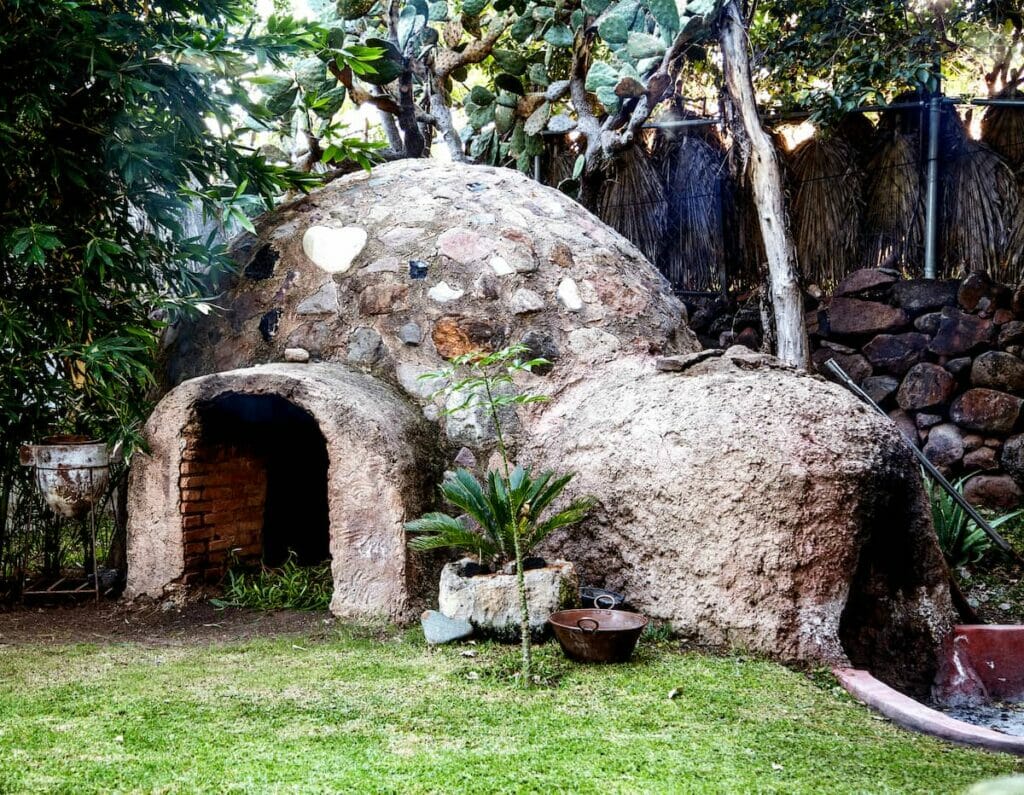 The Temazcal dome in Cancun.