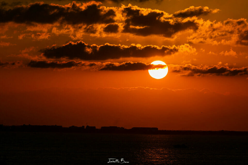 Isla Mujeres on a sunset.