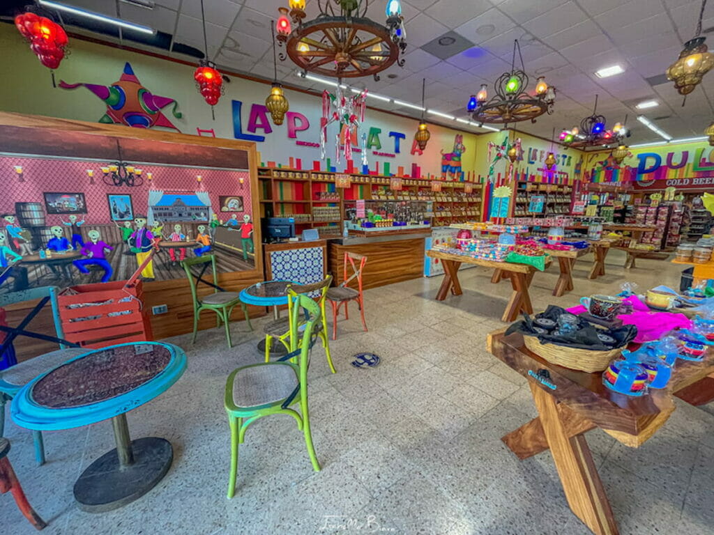 The interior of The Mexican Outlet, Plaza la Fiesta - one of the best markets in Cancun.