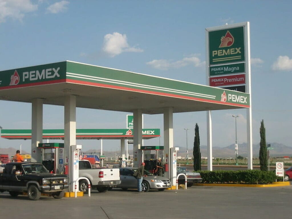 Pemex Gasoline Station.
