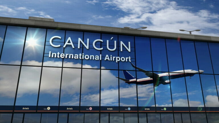 Cancun Airport.