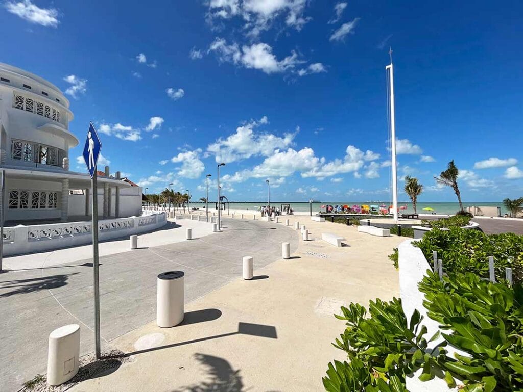 Progreso road to the beach Merida Yucatan Mexico